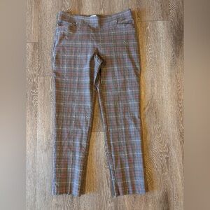 Madison Red and Gray Plaid Pants
